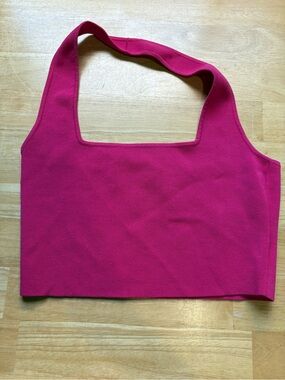 Women’s Square Neck Crop Top in Fuchsia - Brand Unspecified